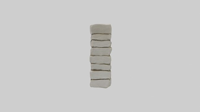 Stonewall Model Low-poly 3D model