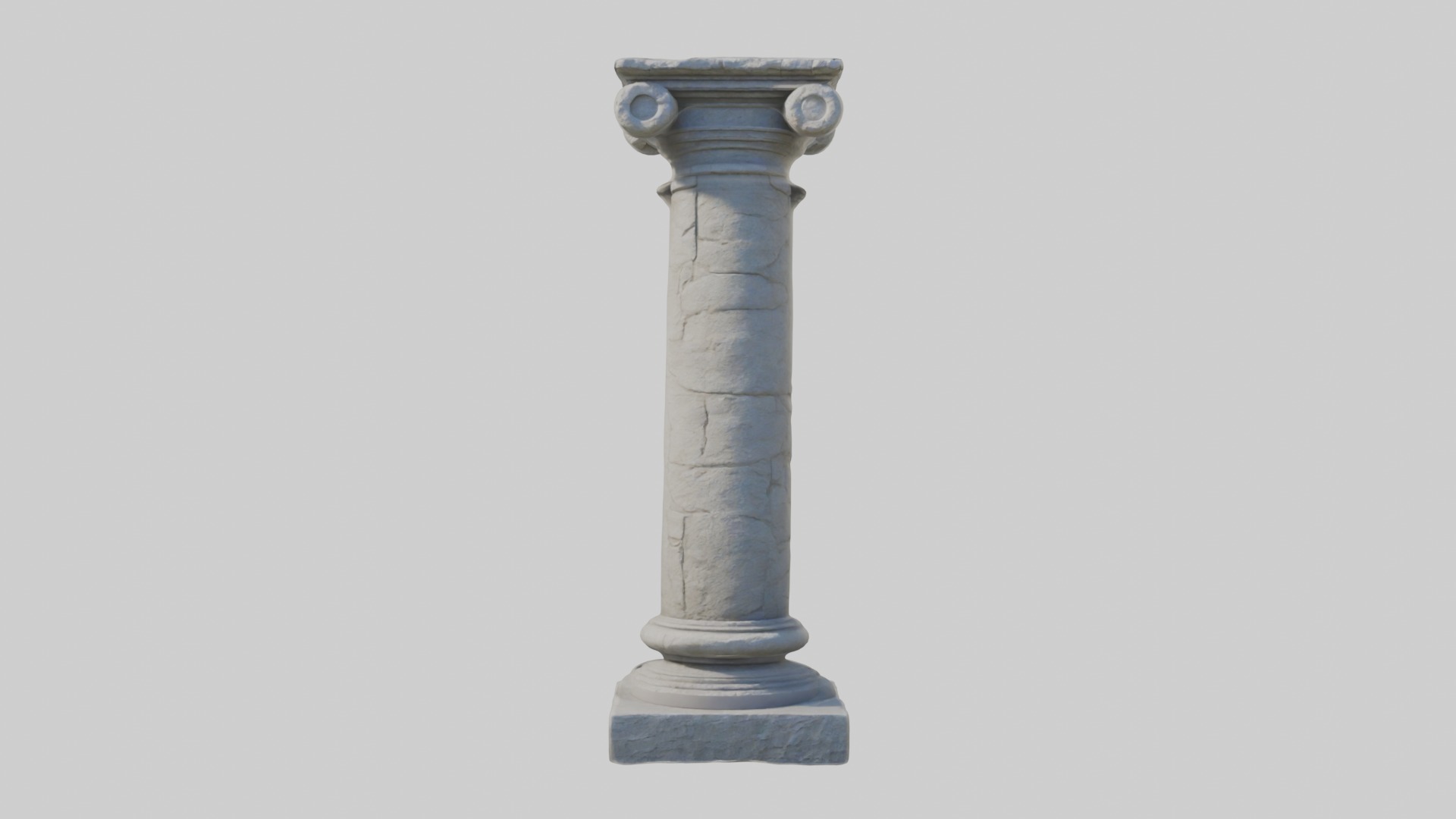 Stonepillar Model Low-poly 3D model_3