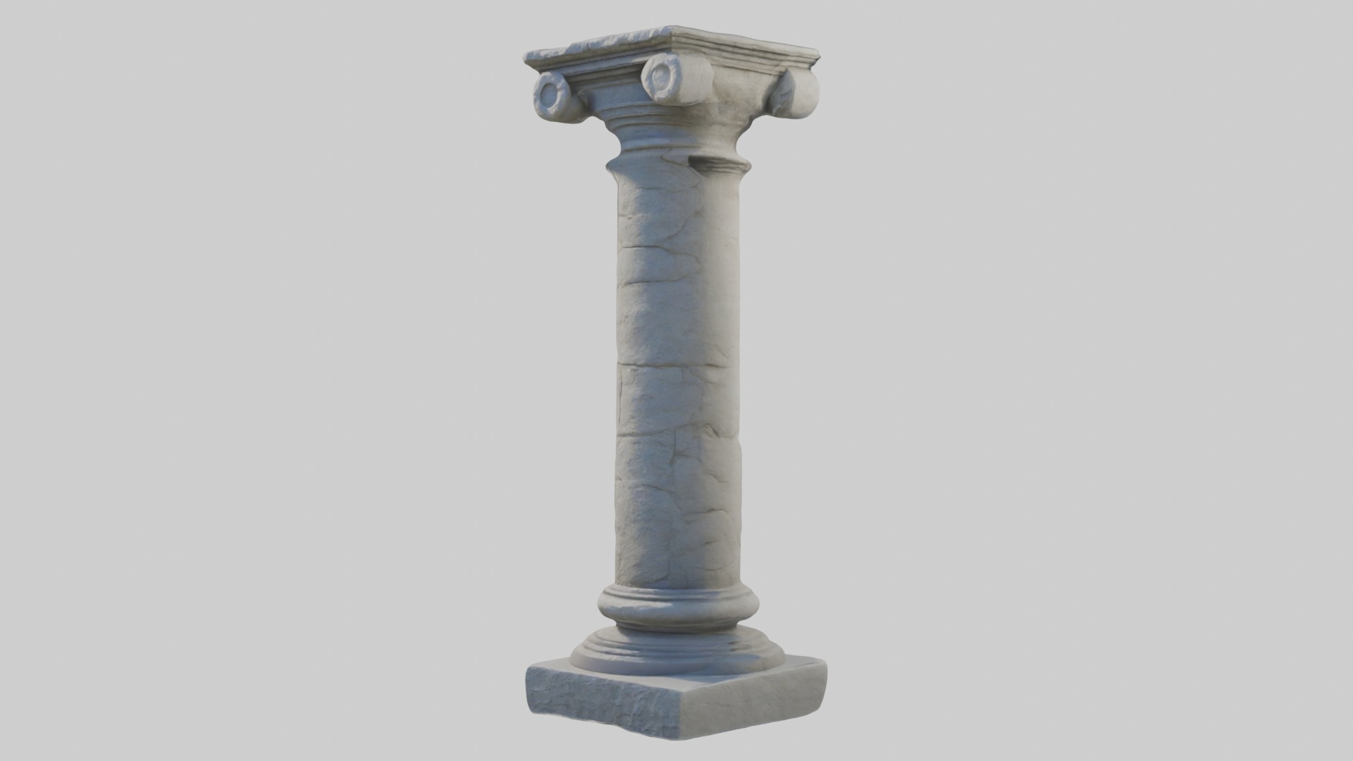 Stonepillar Model Low-poly 3D model_4