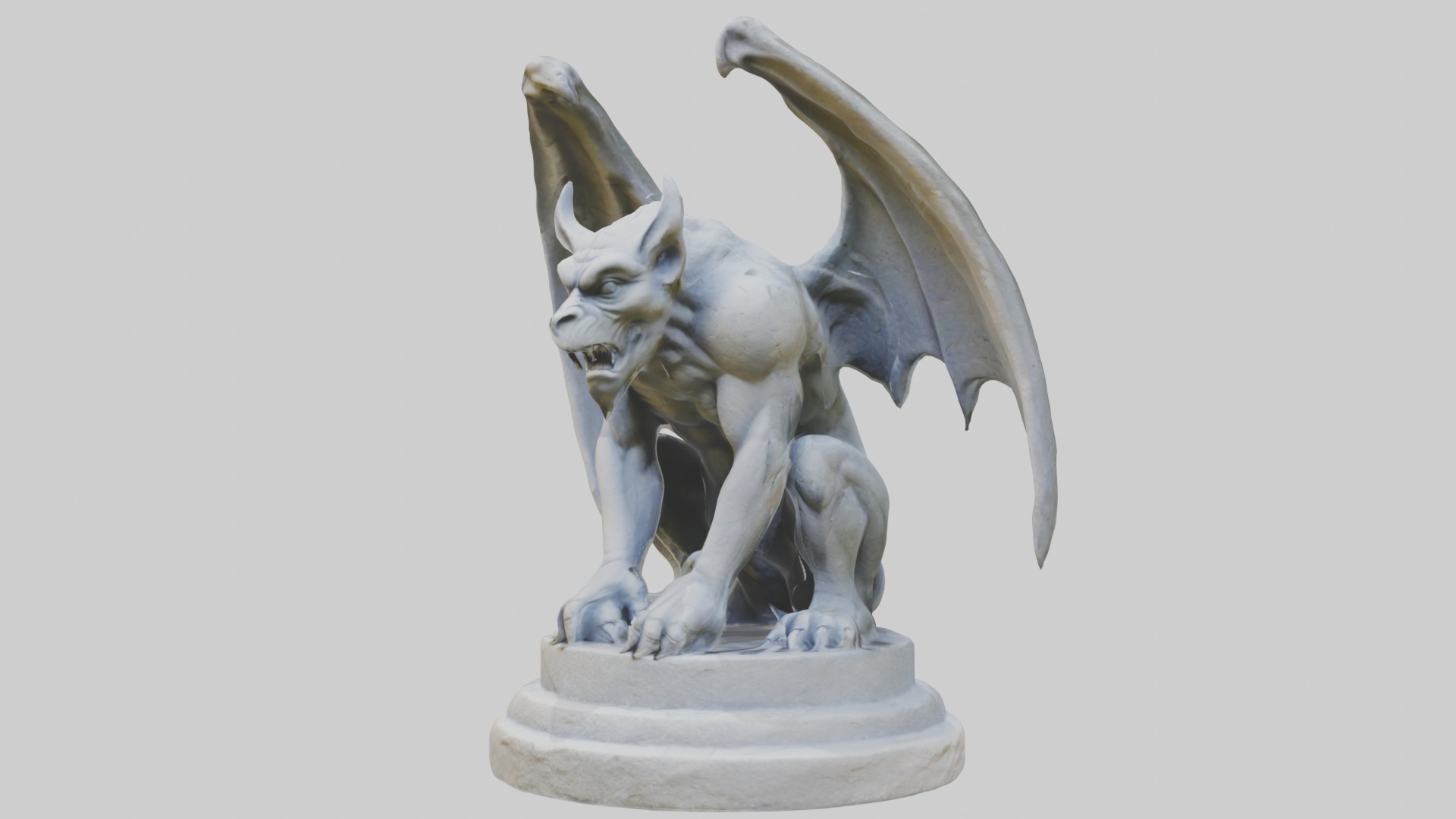 Stonegargoyle Model Low-poly 3D model_4