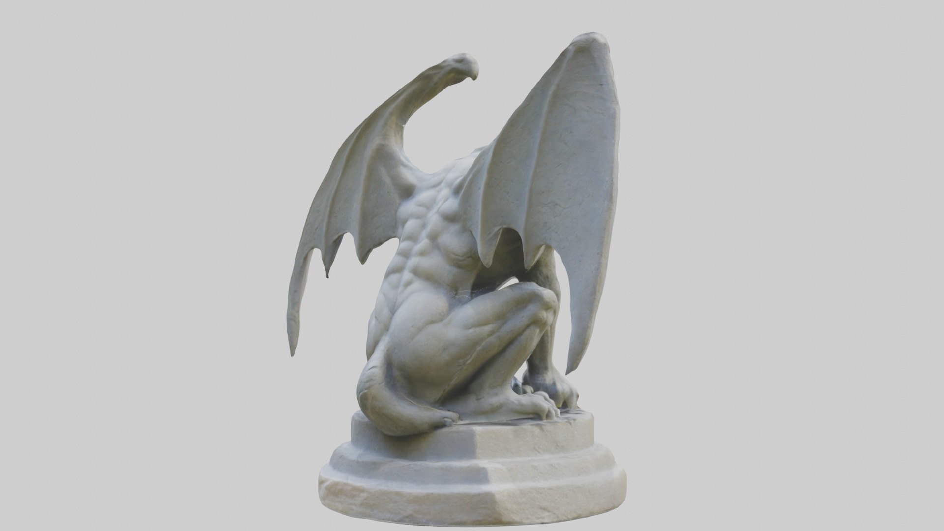 Stonegargoyle Model Low-poly 3D model_3