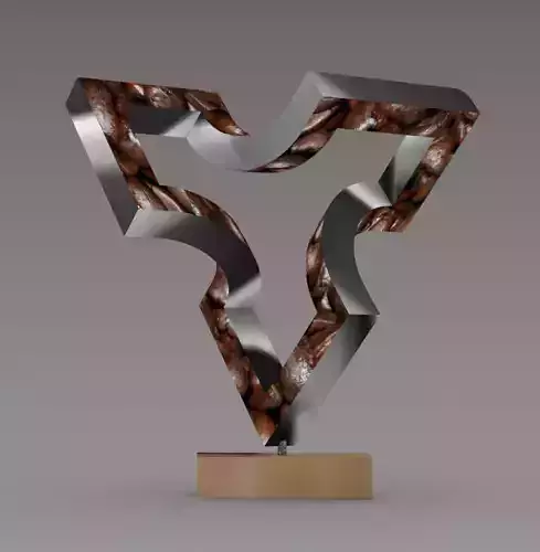 geometric sculpture 3D print model