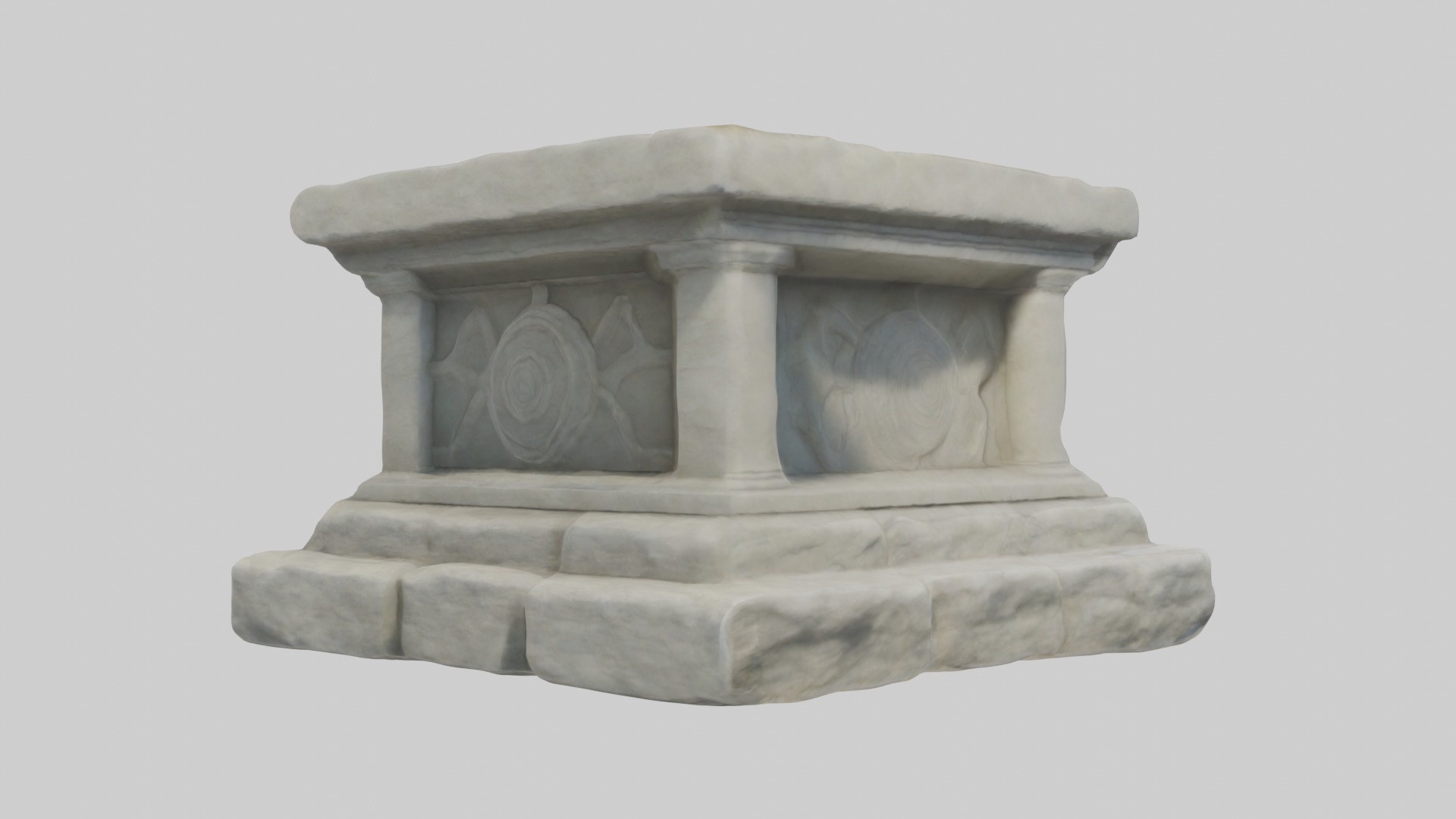 Stonealtar Model Low-poly 3D model_2