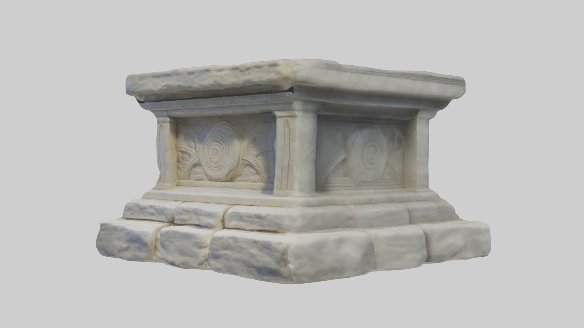 Stonealtar Model Low-poly 3D model_4