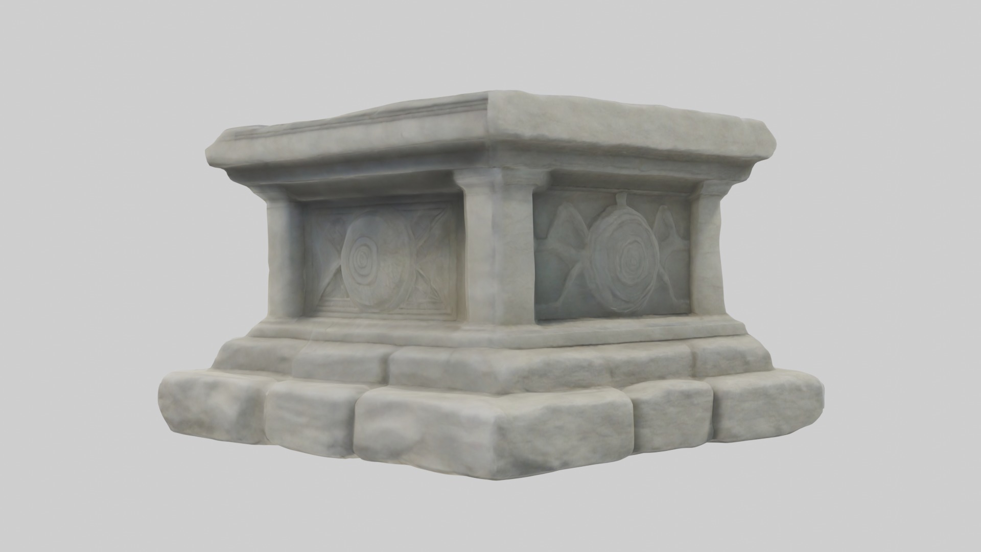 Stonealtar Model Low-poly 3D model_1