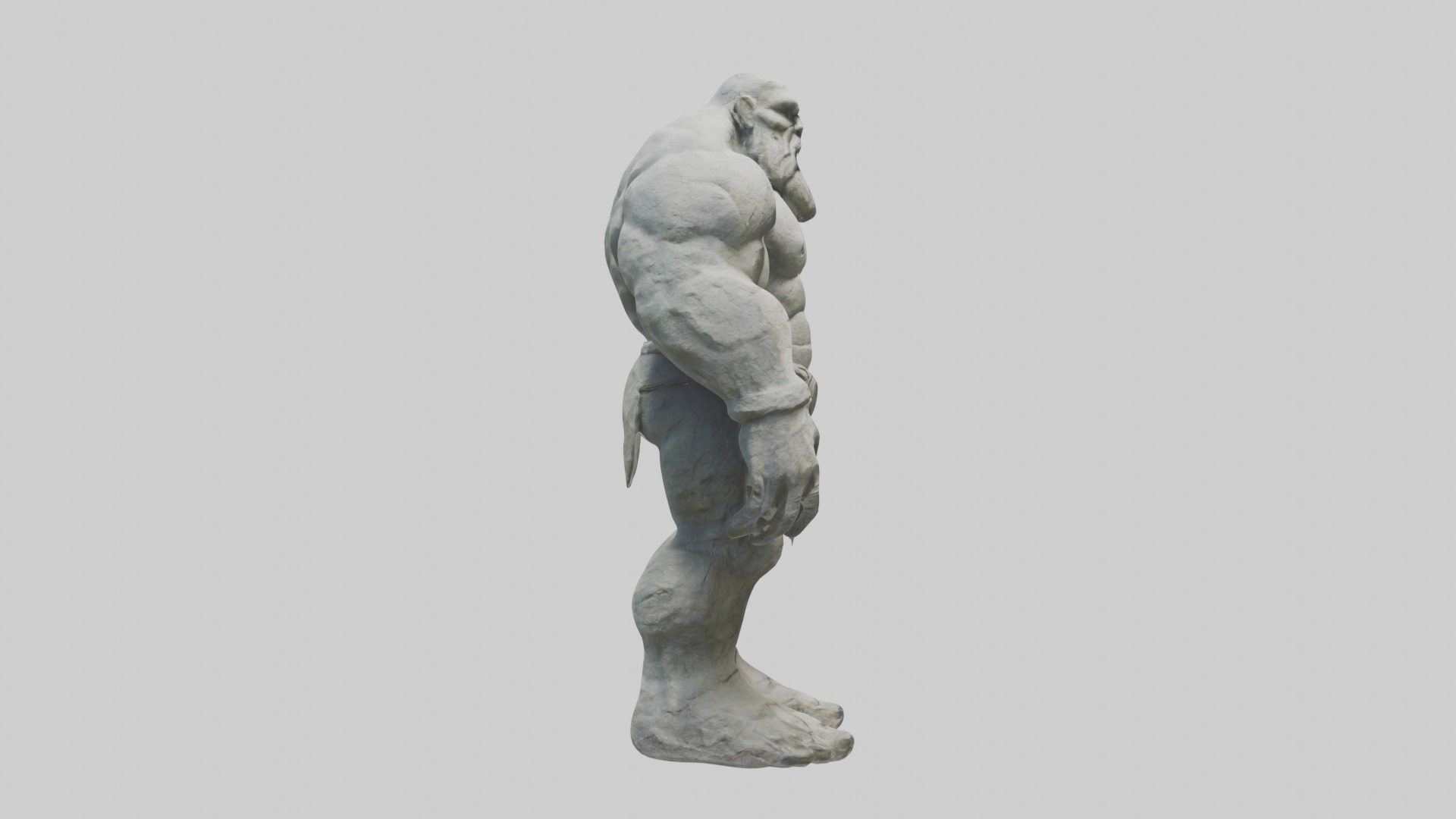 Stone Giant Model Low-poly 3D model_7
