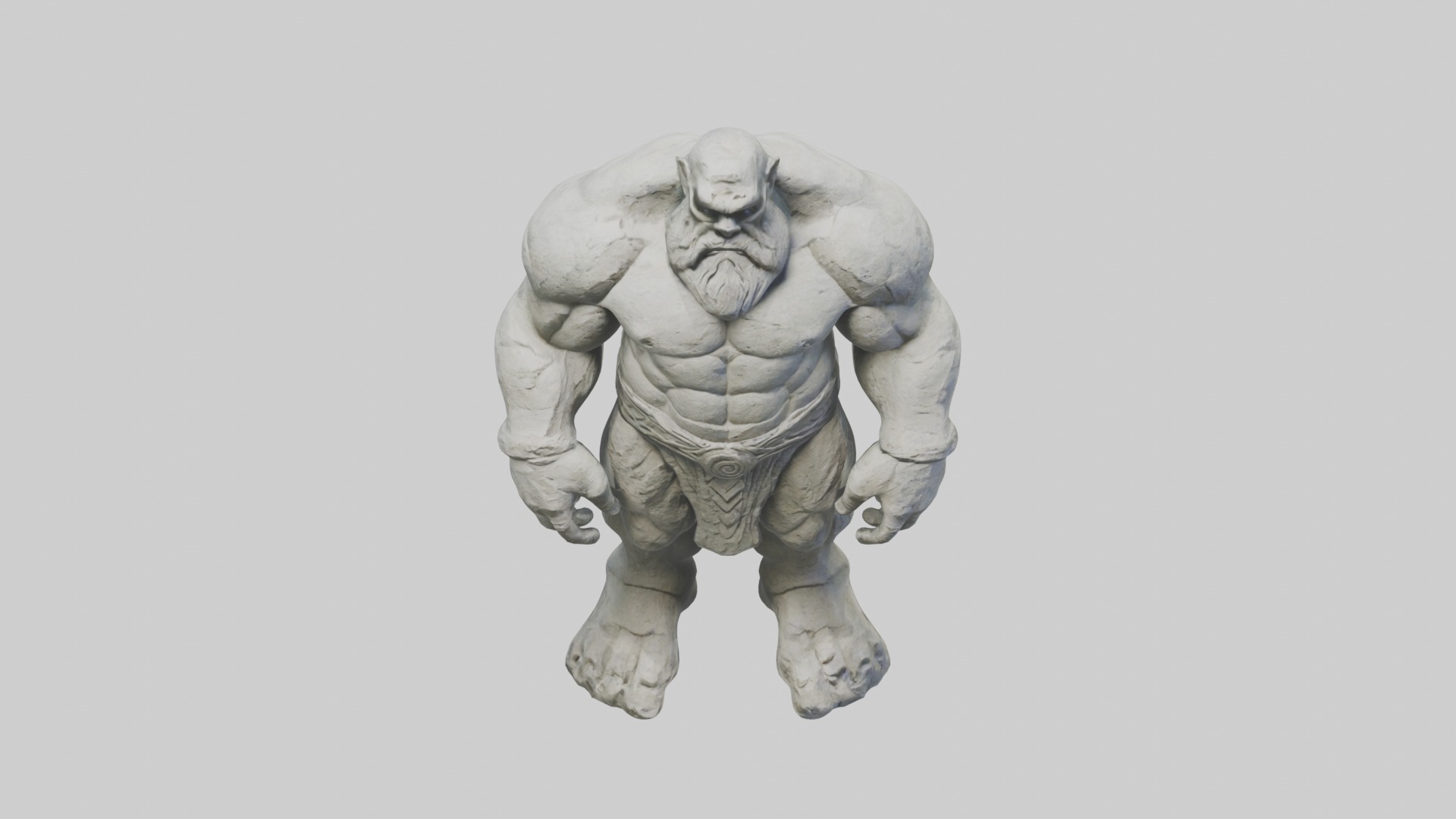 Stone Giant Model Low-poly 3D model_10