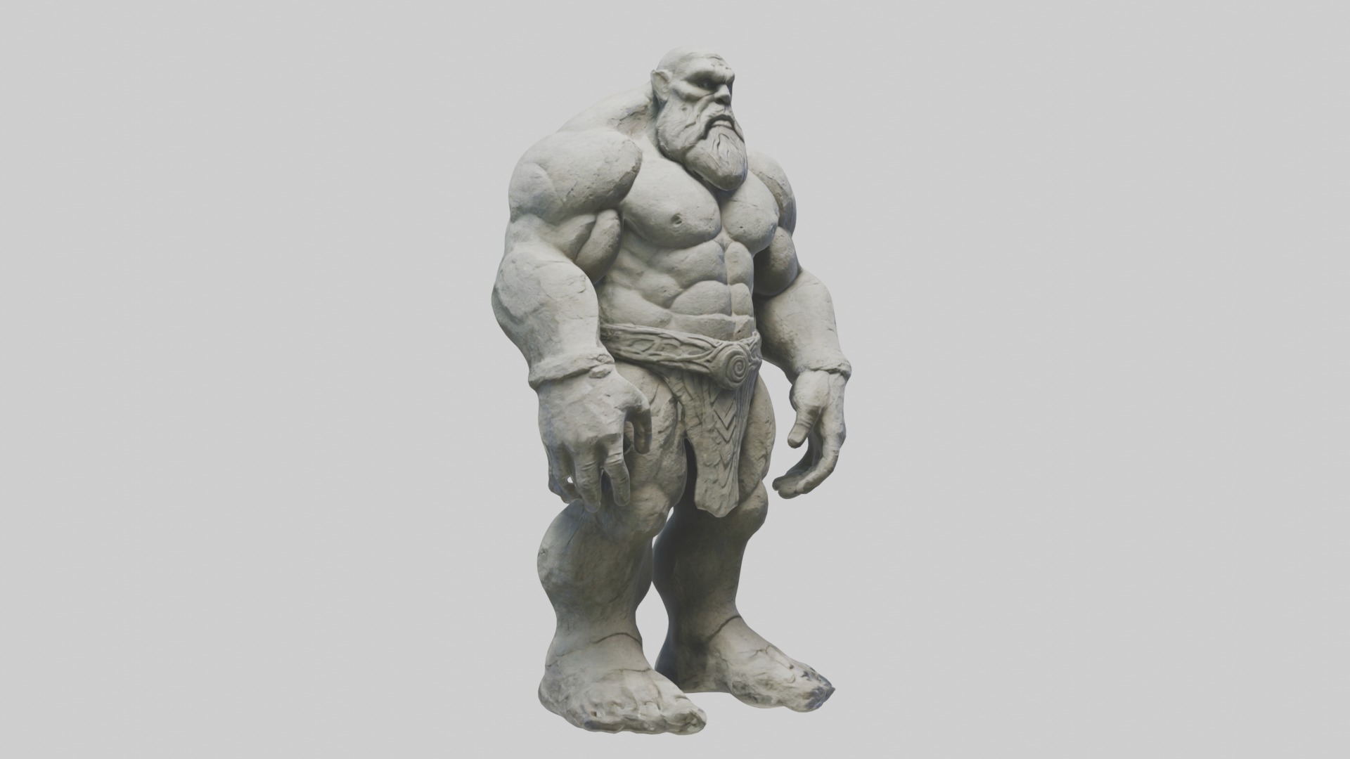 Stone Giant Model Low-poly 3D model_5