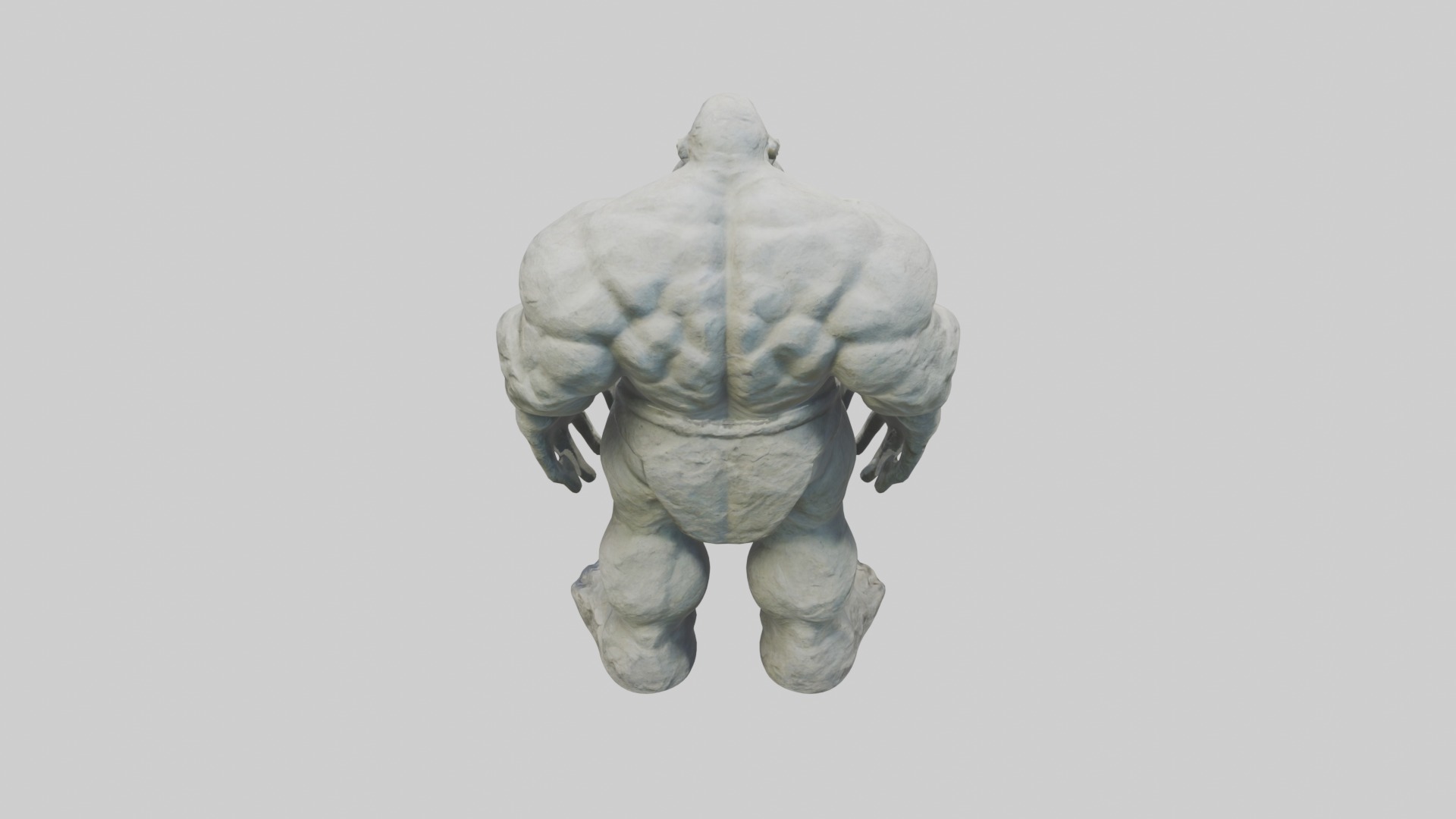 Stone Giant Model Low-poly 3D model_9
