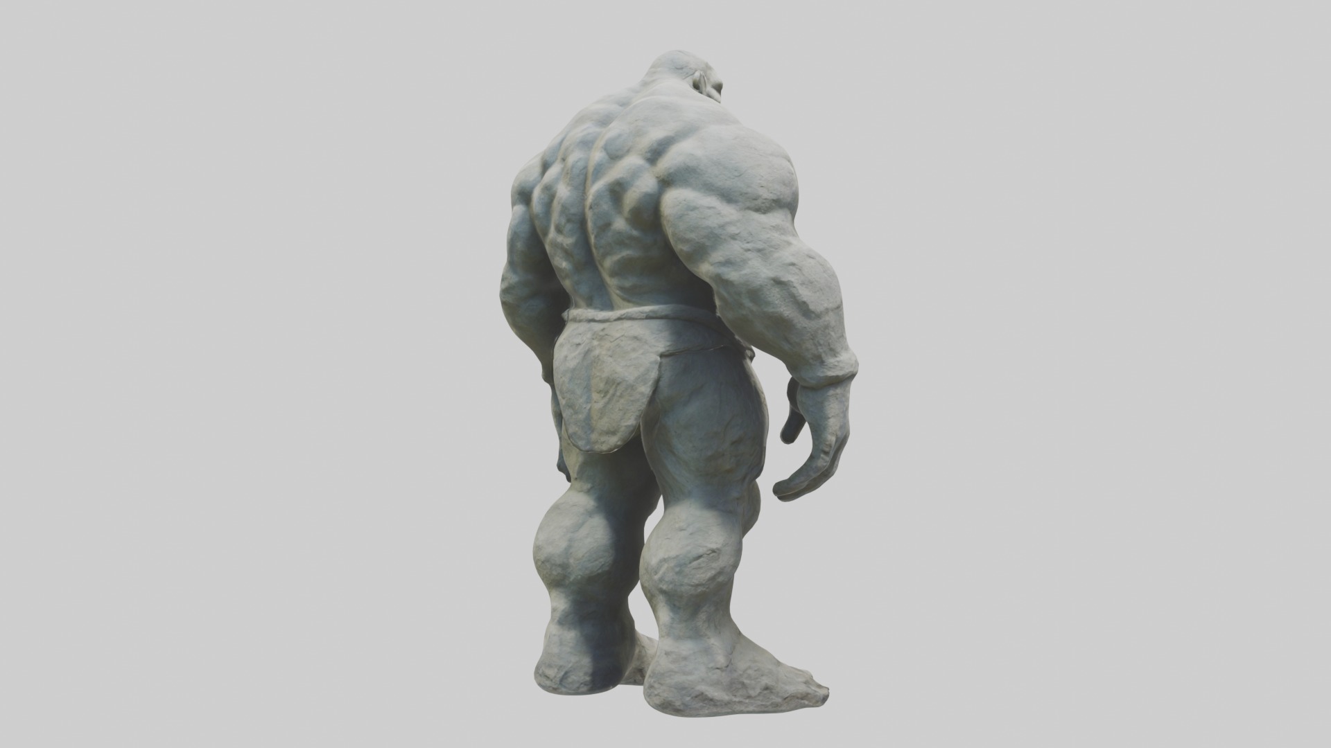 Stone Giant Model Low-poly 3D model_3