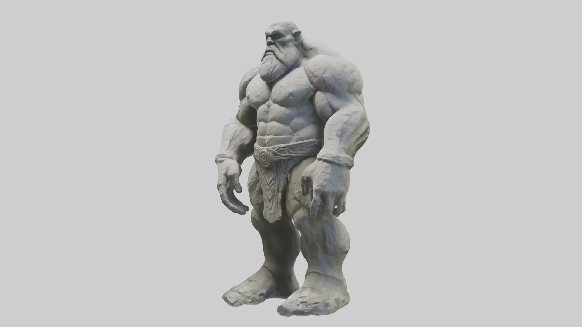 Stone Giant Model Low-poly 3D model_0