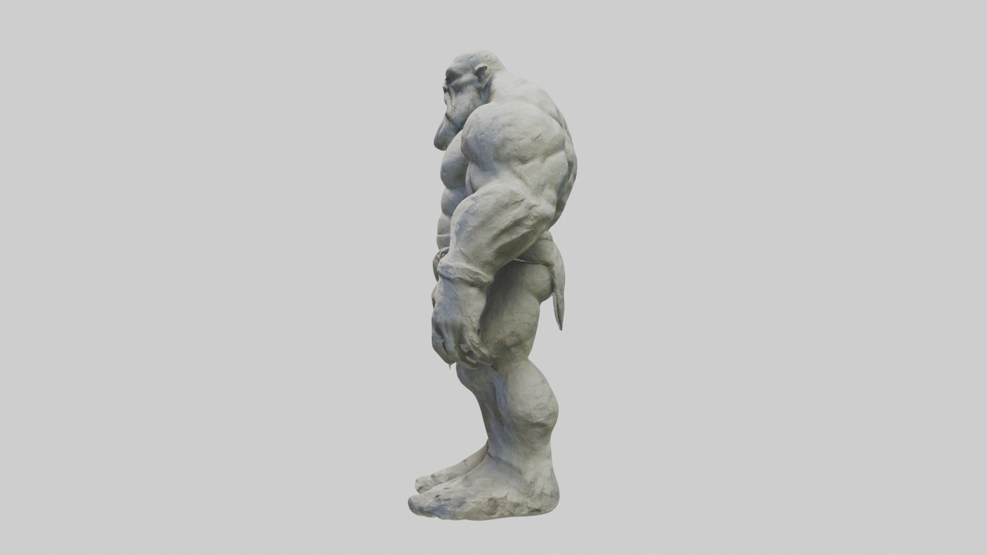 Stone Giant Model Low-poly 3D model_6