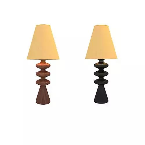 Ripple Wood Table Lamp