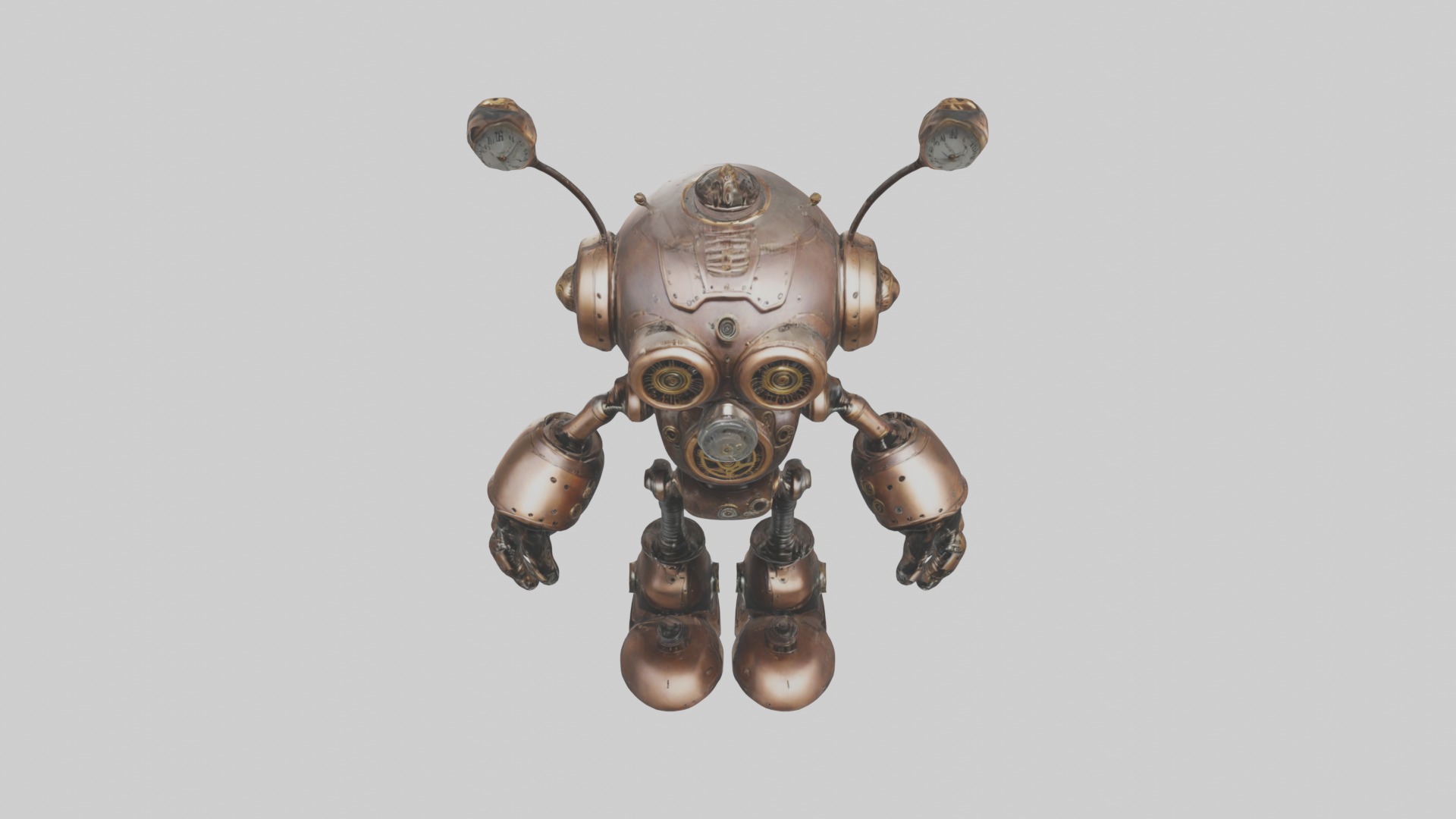 Steampunk Full Set Low-poly 3D model_62