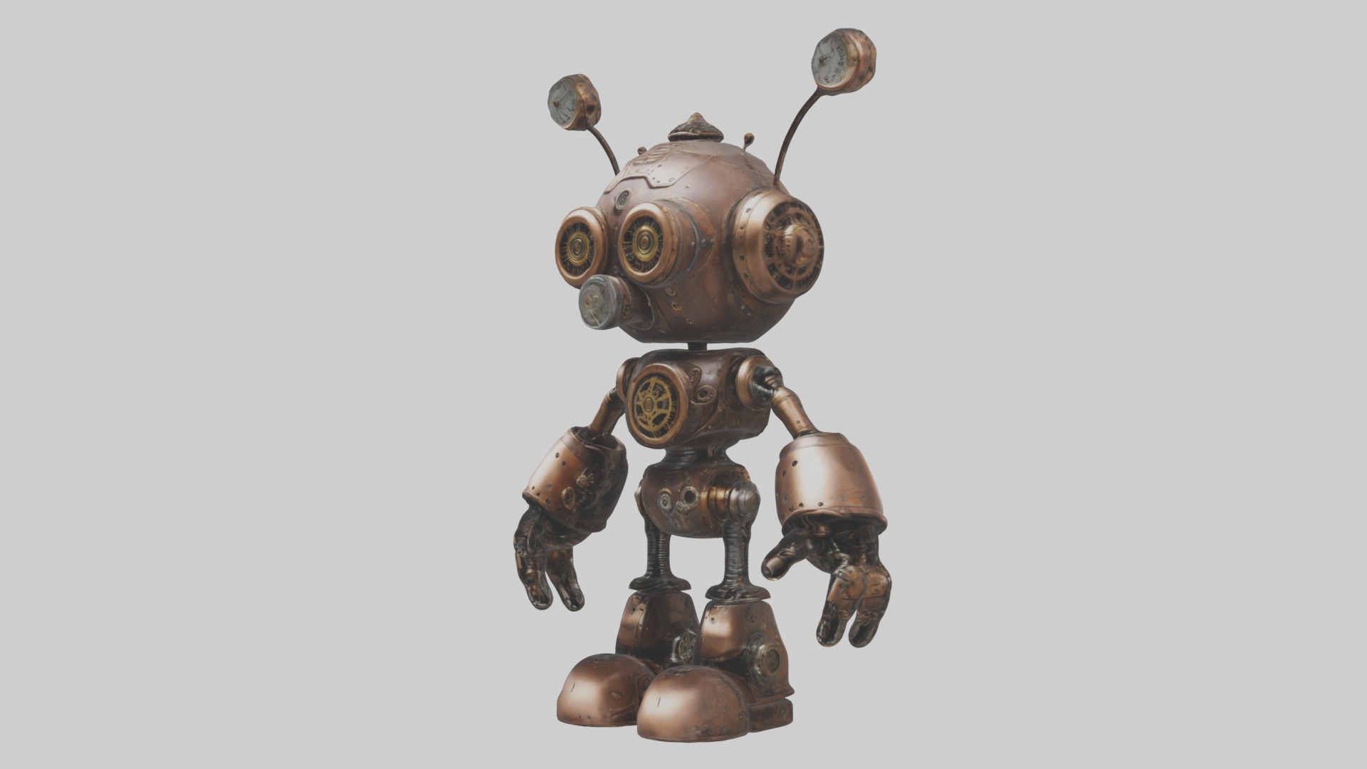 Steampunk Full Set Low-poly 3D model_56