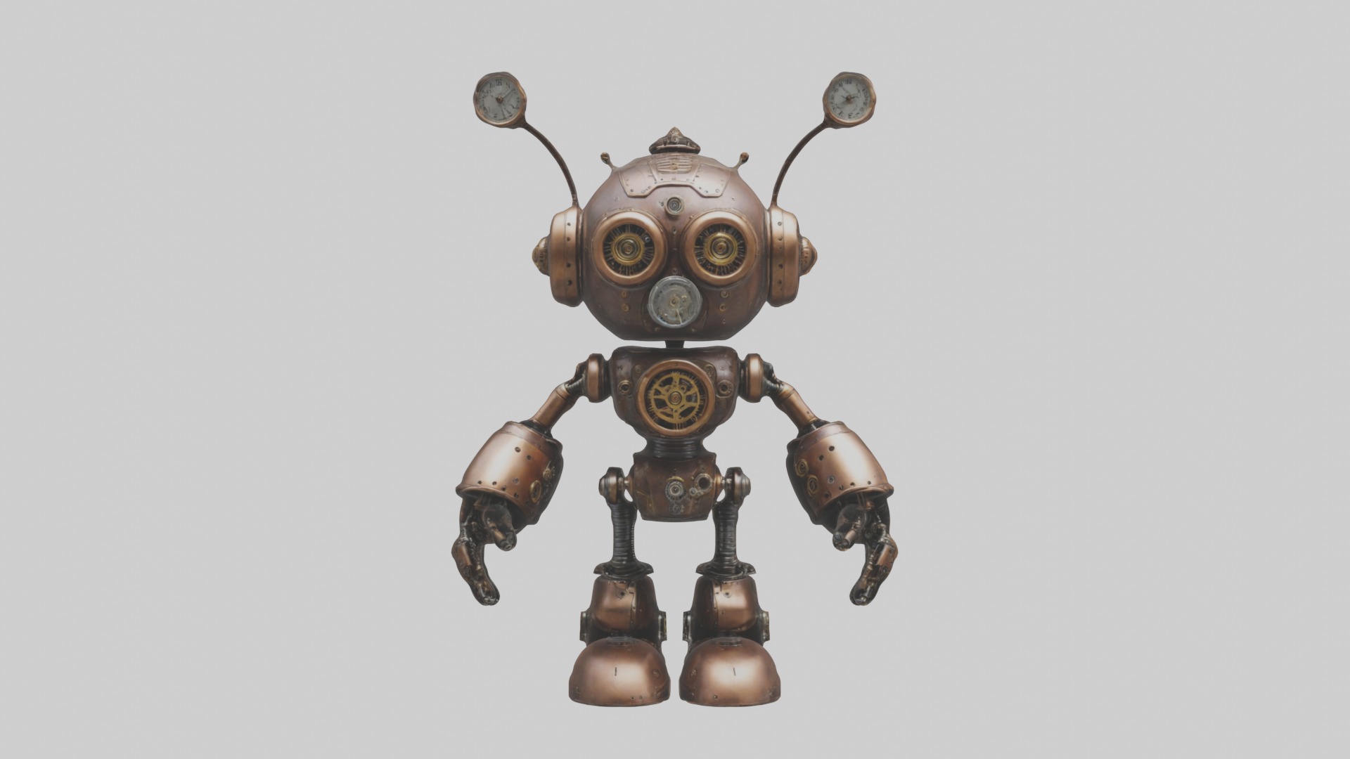 Steampunk Full Set Low-poly 3D model_55