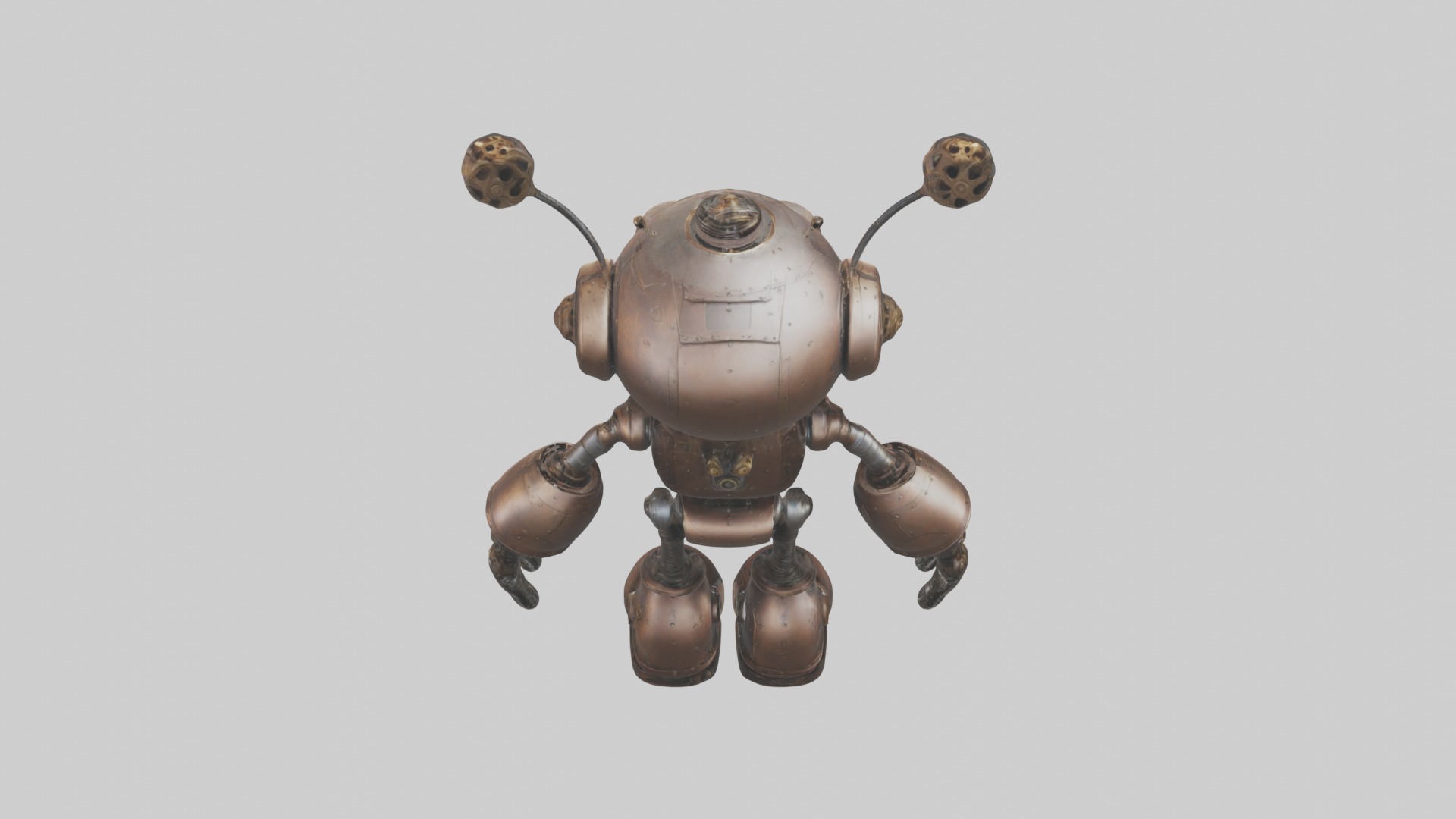Steampunk Full Set Low-poly 3D model_61