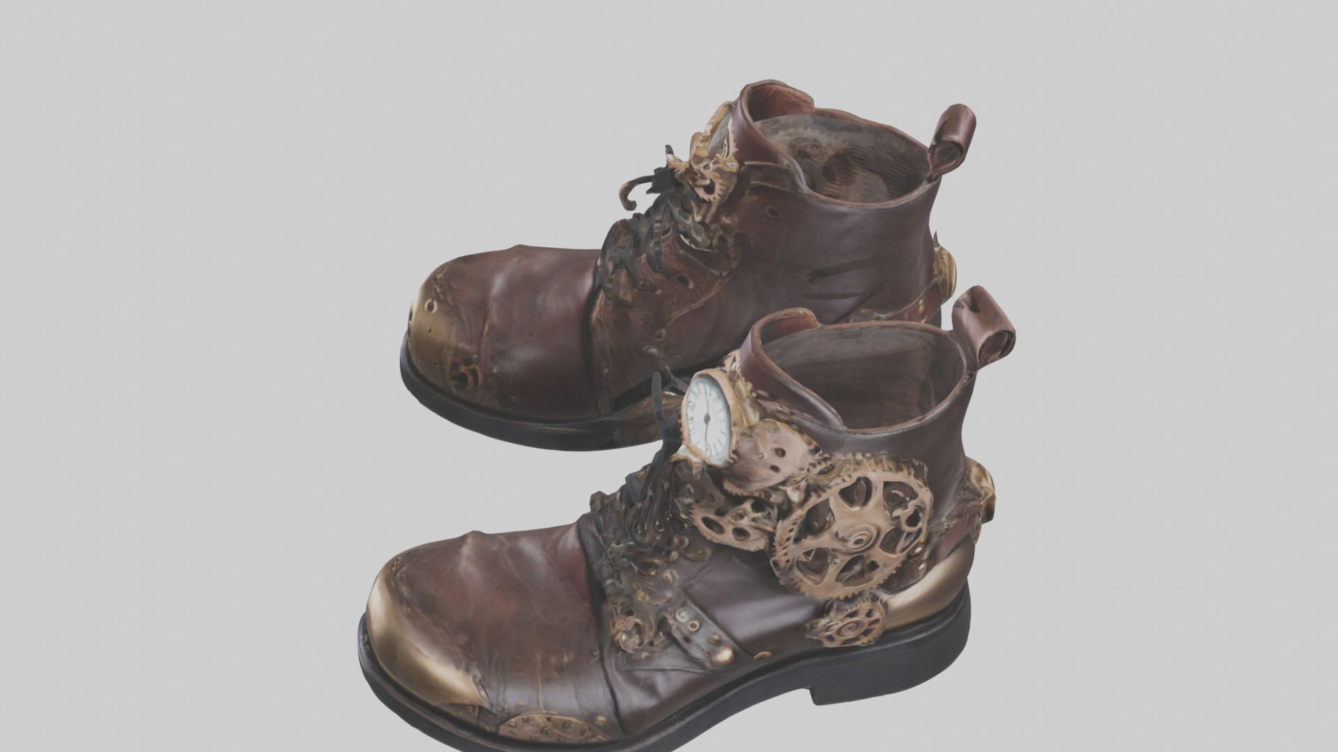 Steampunk Full Set Low-poly 3D model_30