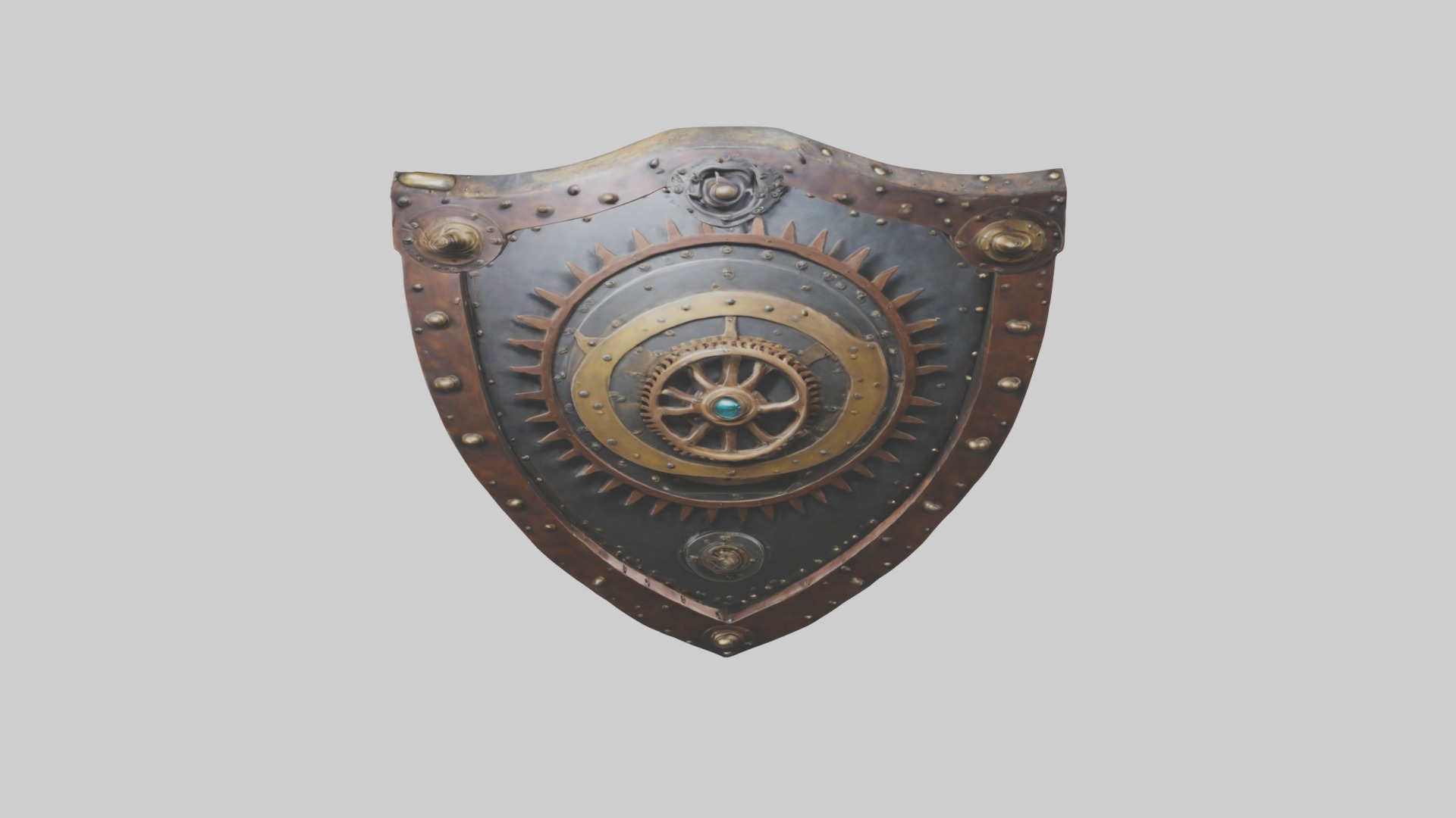 Steampunk Full Set Low-poly 3D model_11