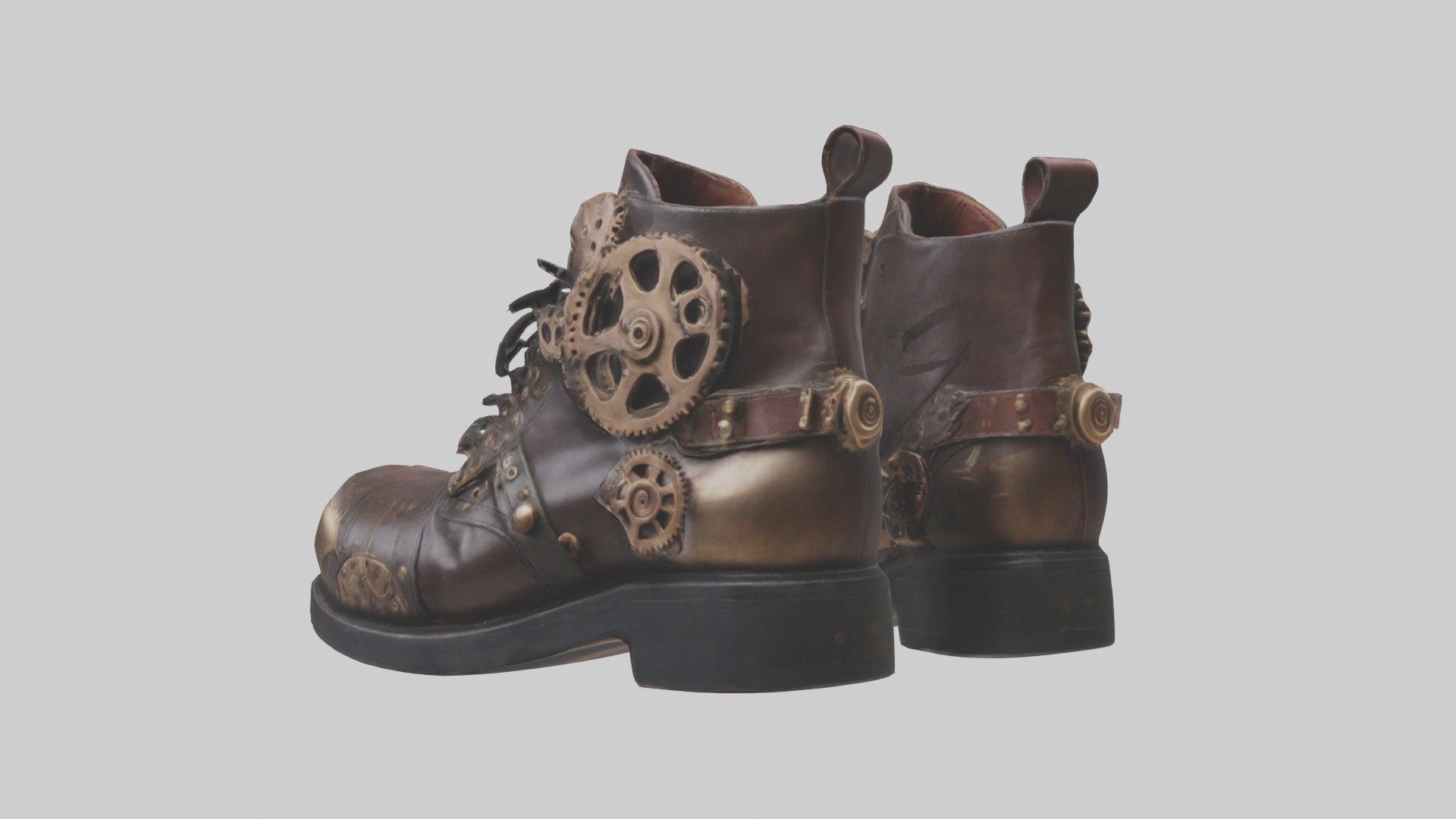 Steampunk Full Set Low-poly 3D model_14