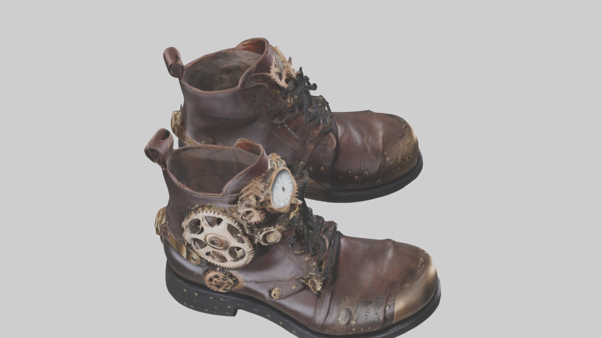 Steampunk Full Set Low-poly 3D model_31