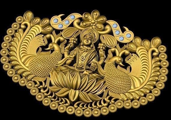 Laxmi Pendant 3D model
