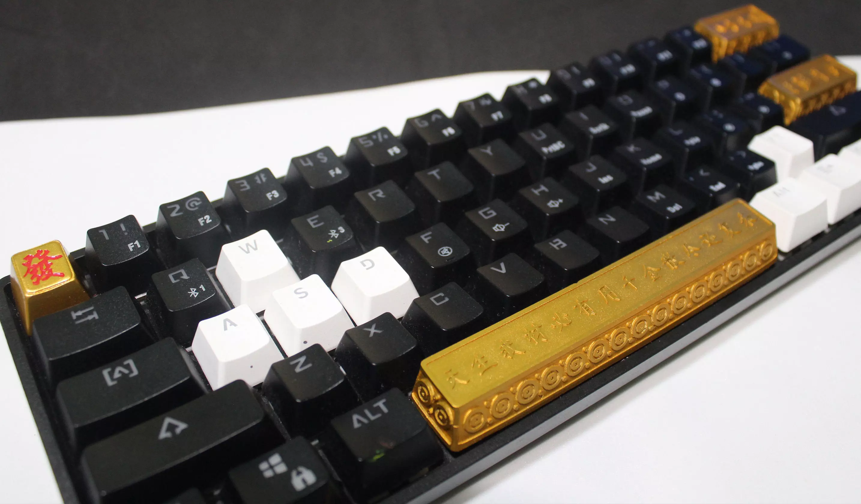 Chinese Lucky Gold Keycap Set 3D print model_0