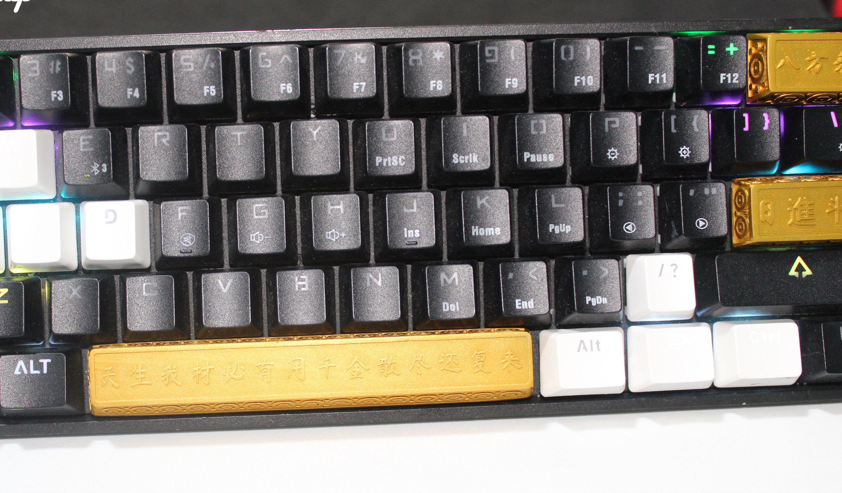 Chinese Lucky Gold Keycap Set 3D print model_3