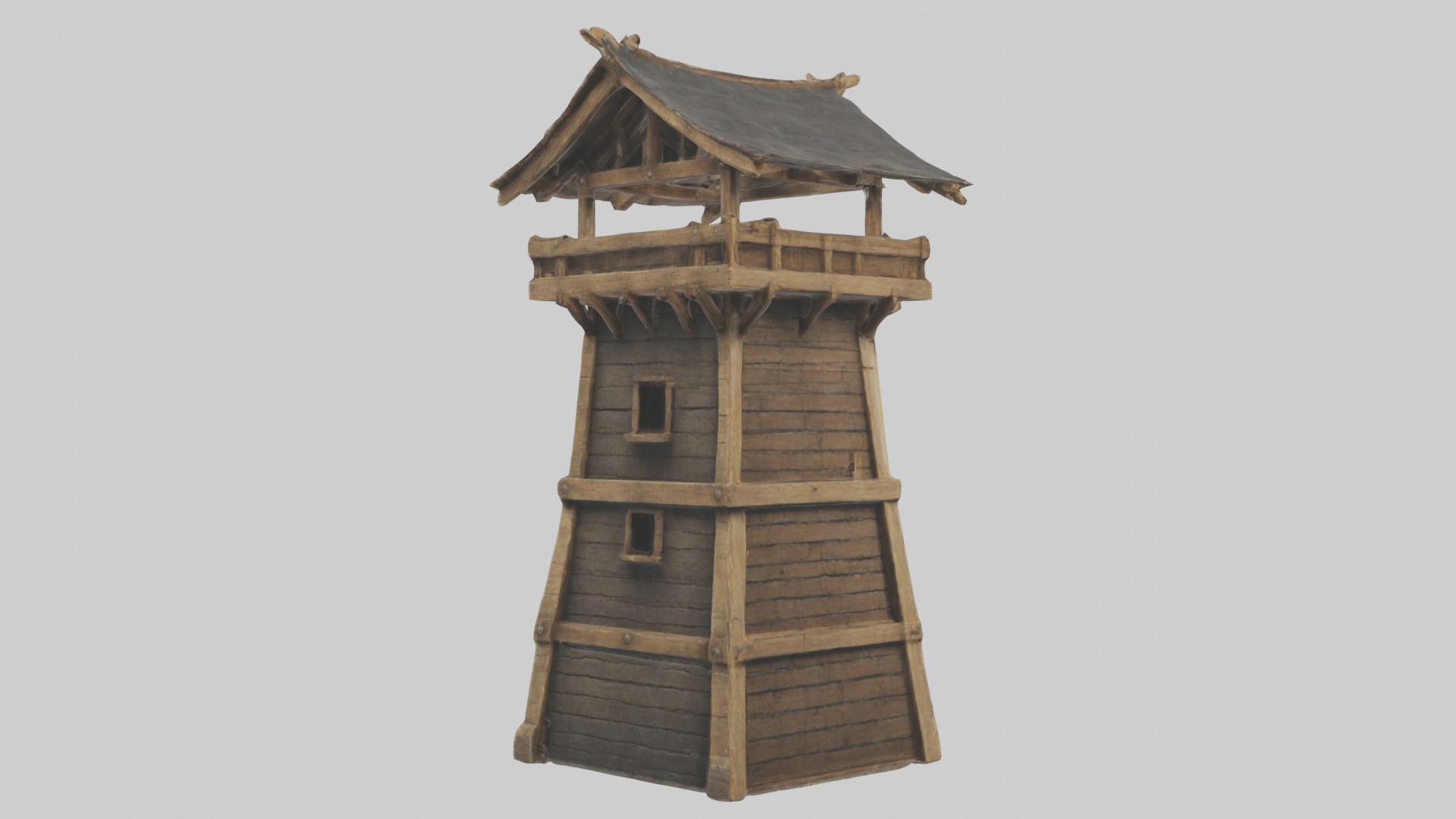 Siegetower Model Low-poly 3D model_2