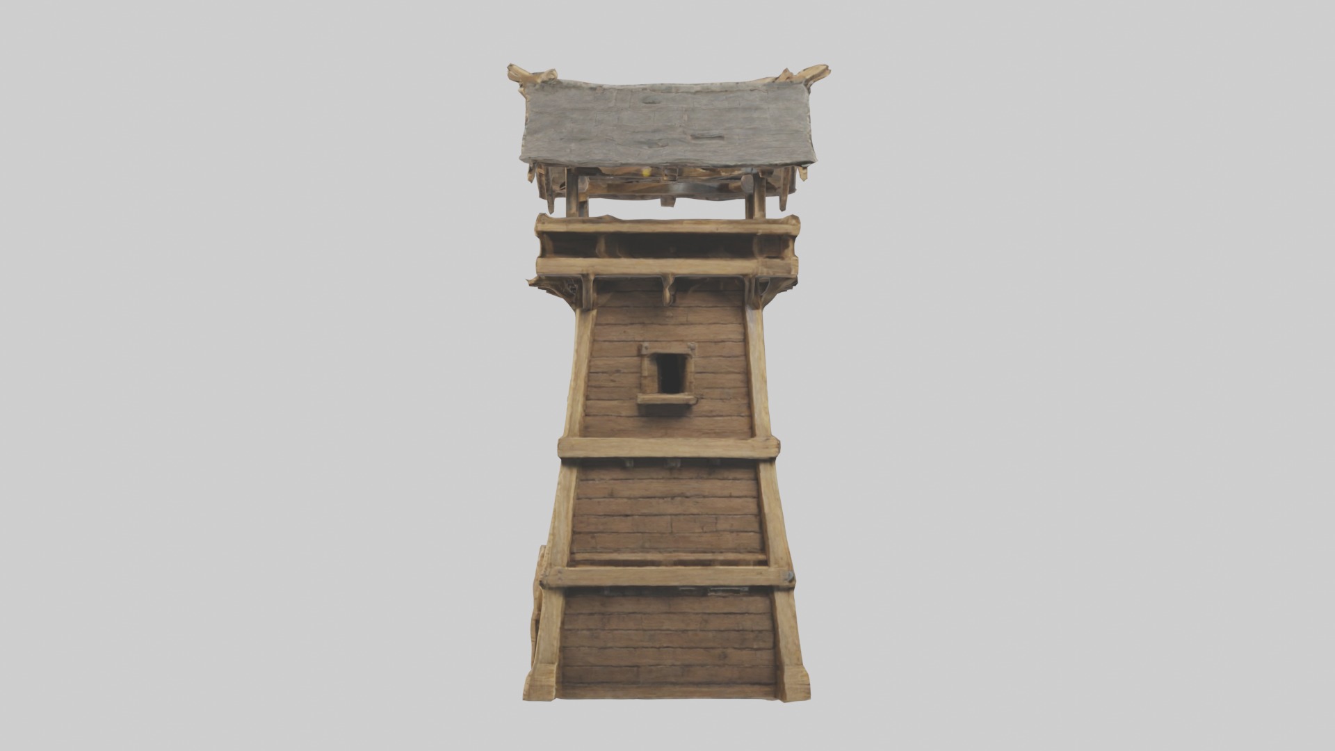 Siegetower Model Low-poly 3D model_6