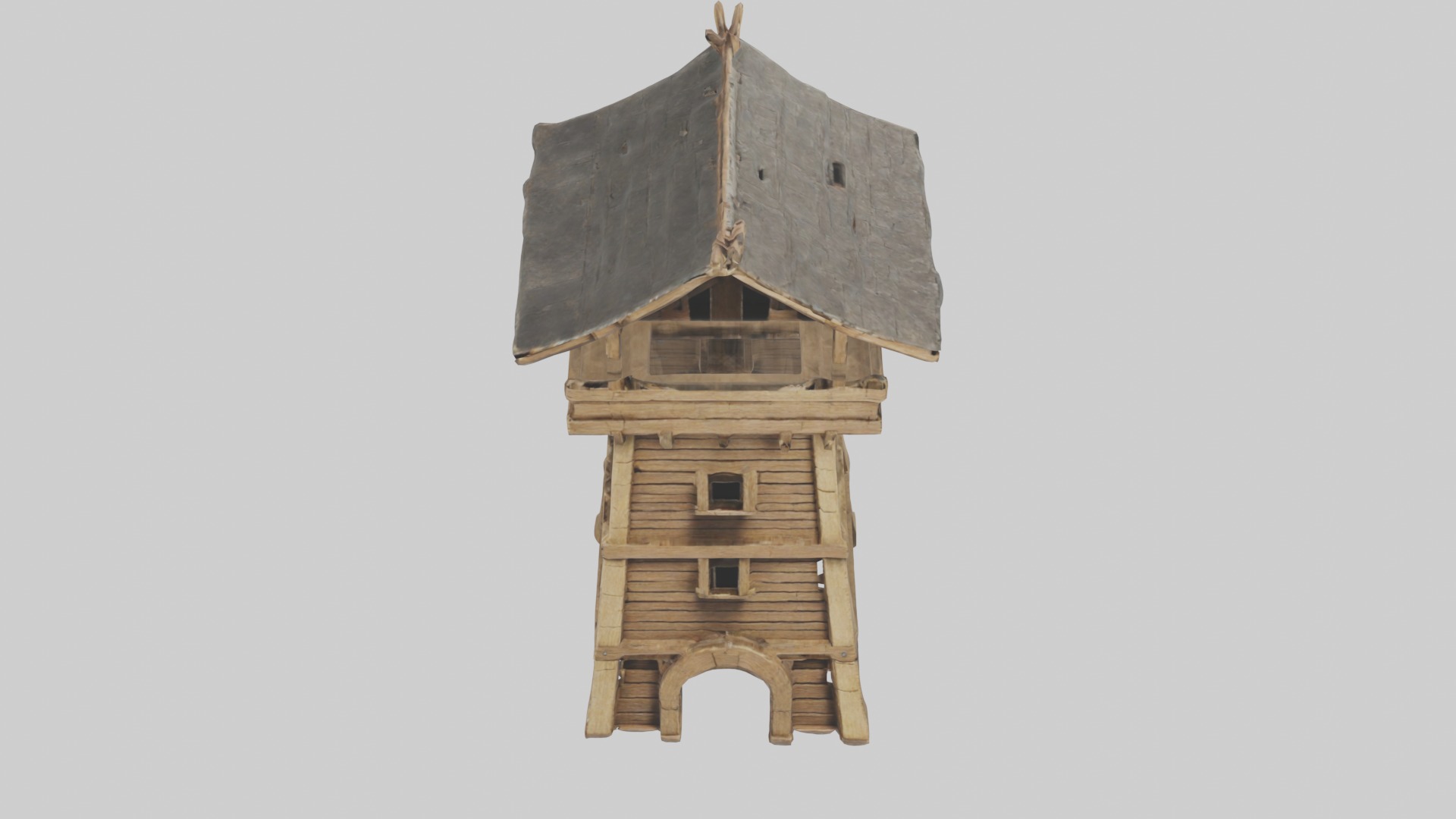 Siegetower Model Low-poly 3D model_10