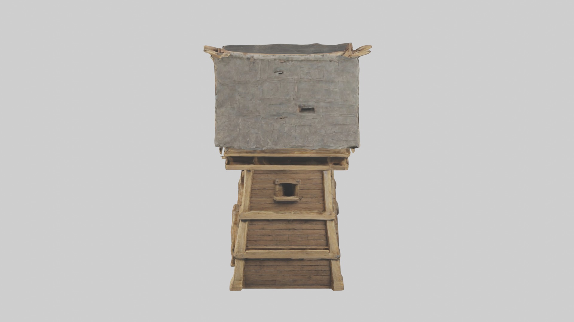 Siegetower Model Low-poly 3D model_11