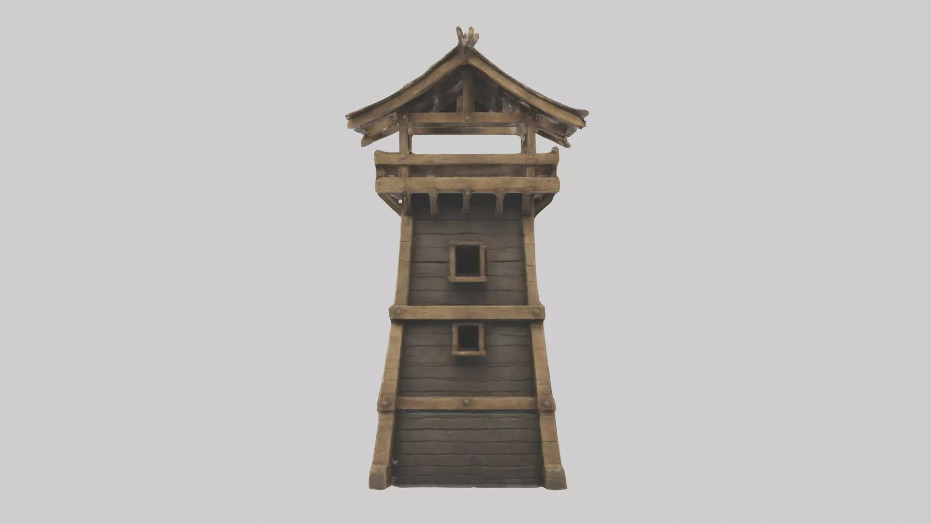 Siegetower Model Low-poly 3D model_0