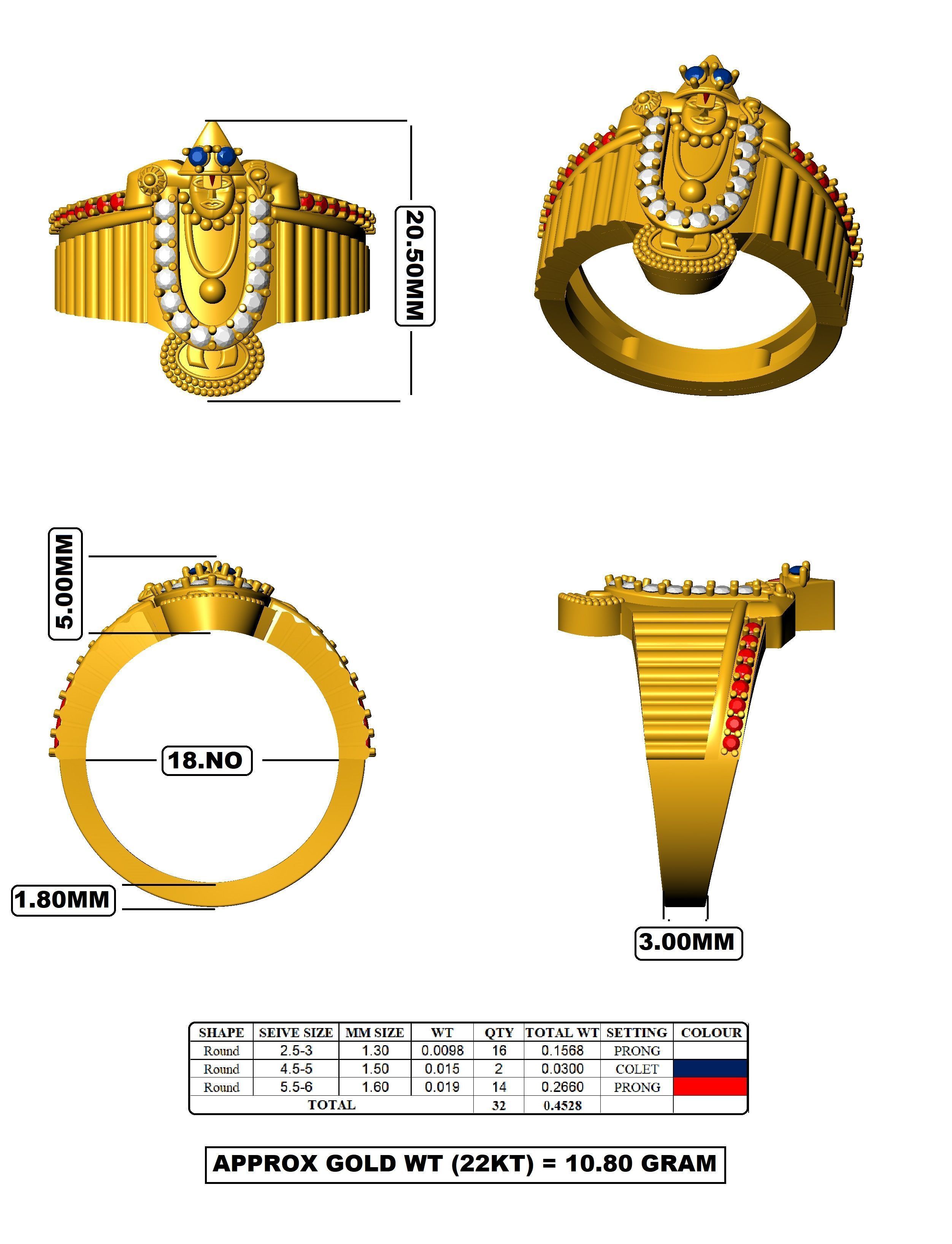 Lord Shree Balaji  3D model_2