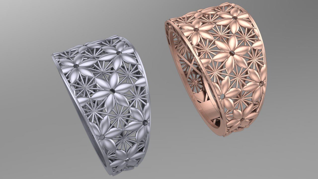 flower base fusion 3D print model_1