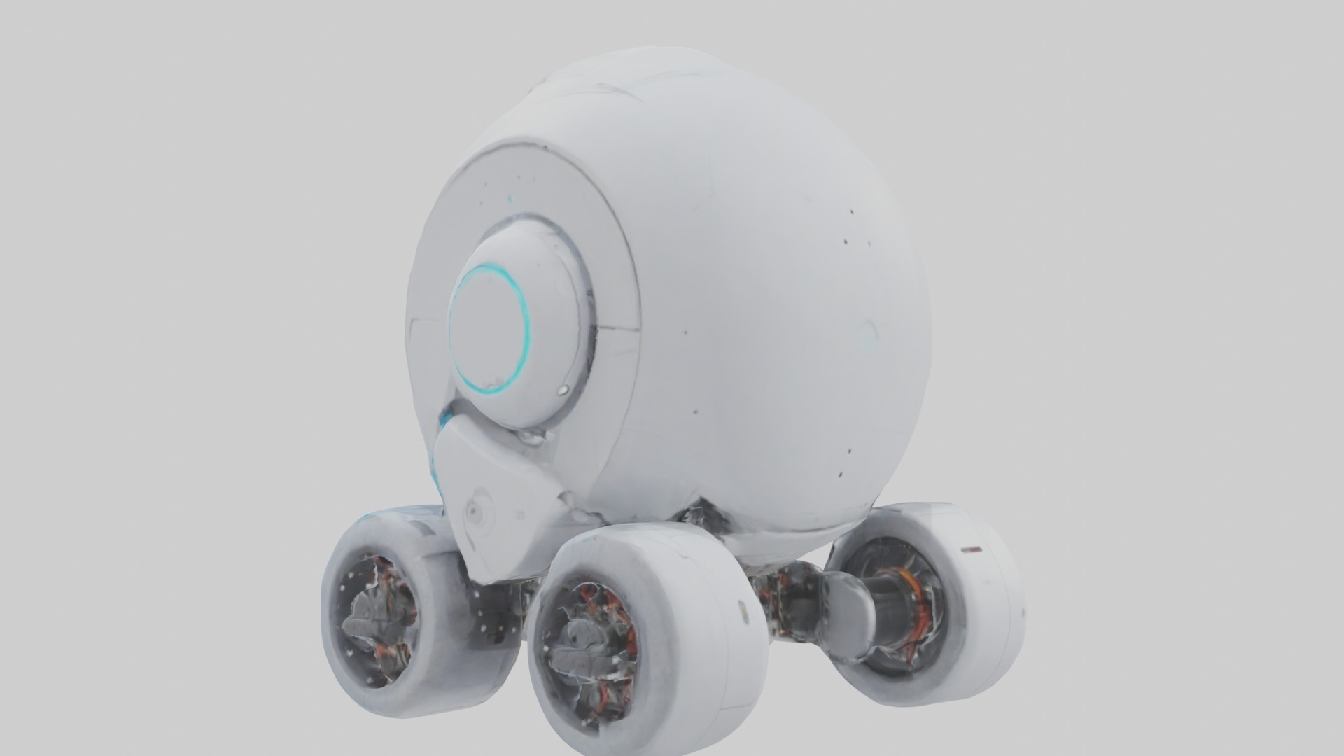 Self Cleaning Robot M 1 Low-poly 3D model_2