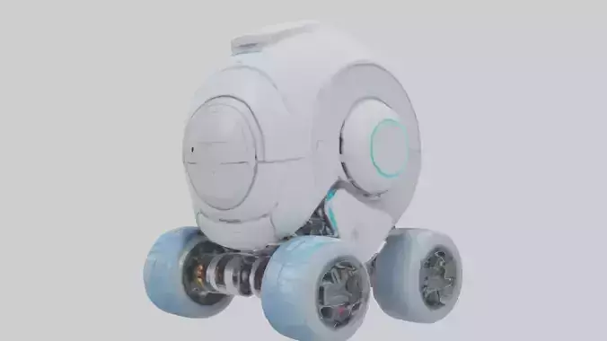 Self Cleaning Robot M 1 Low-poly 3D model