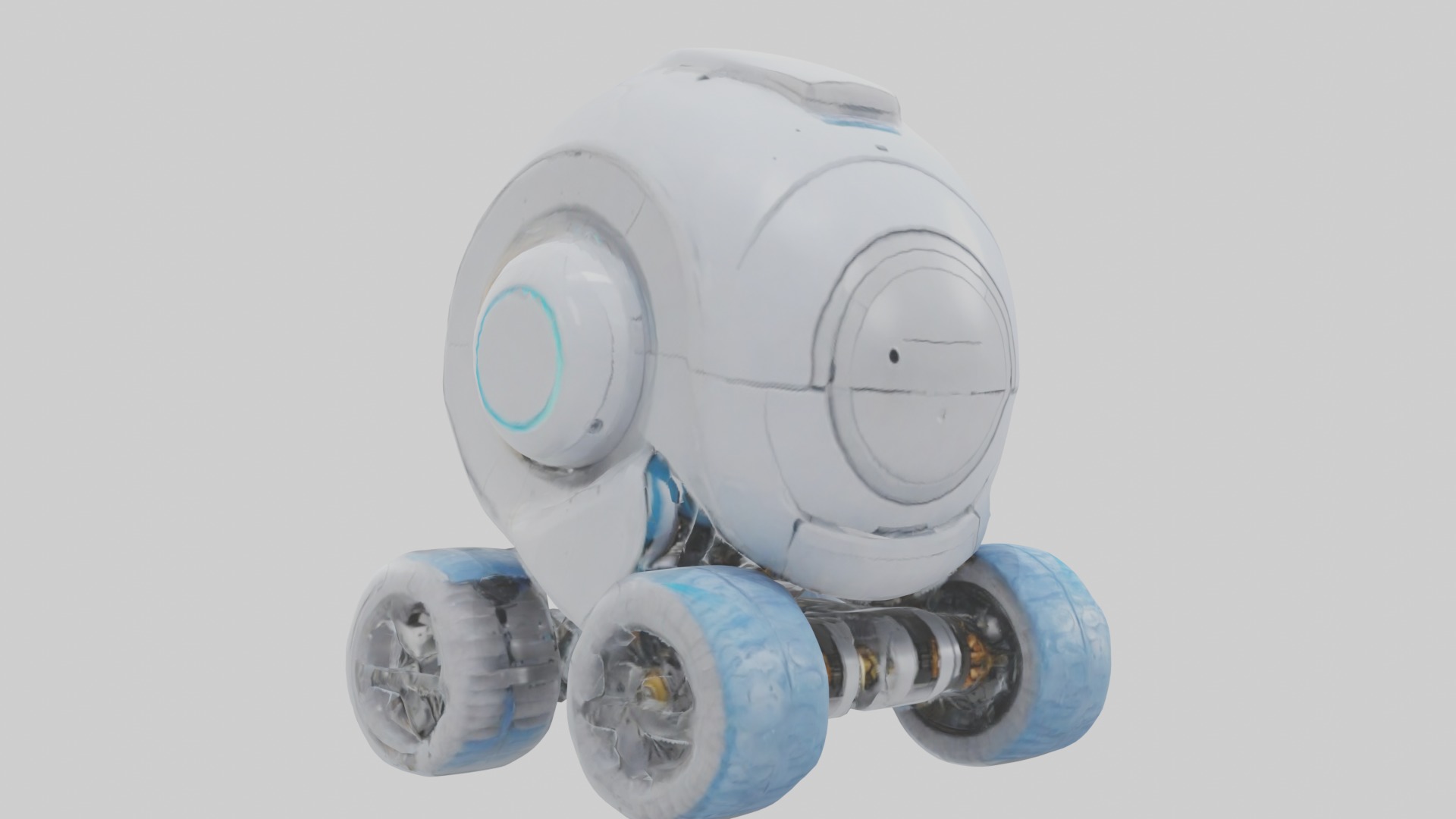 Self Cleaning Robot M 1 Low-poly 3D model_5