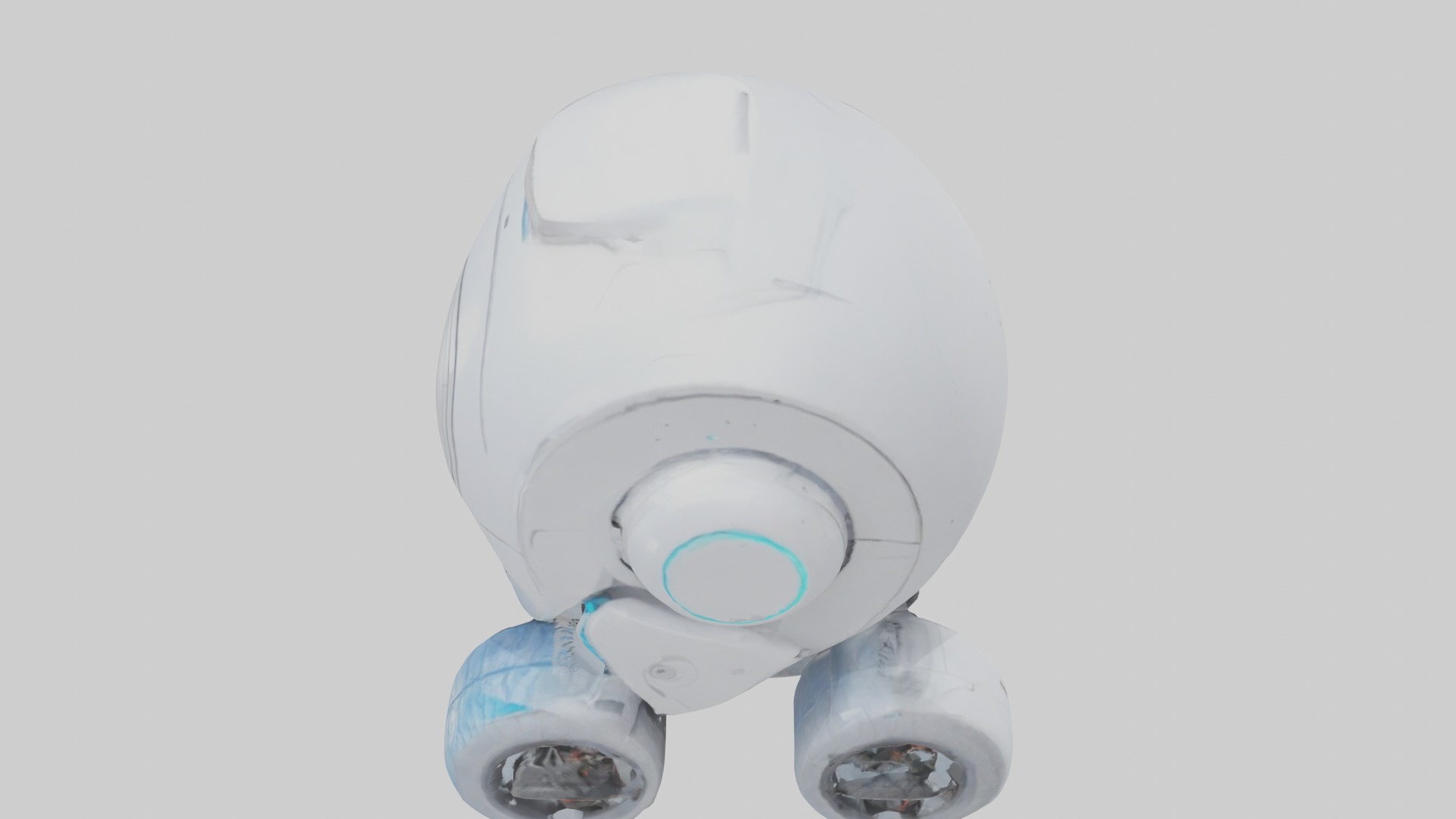 Self Cleaning Robot M 1 Low-poly 3D model_11