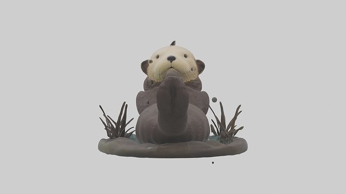 Sea Otter Model 1 Low-poly 3D model