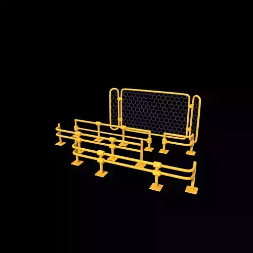 Warehouse Fence 3D model  Warehouse Fence 3D model