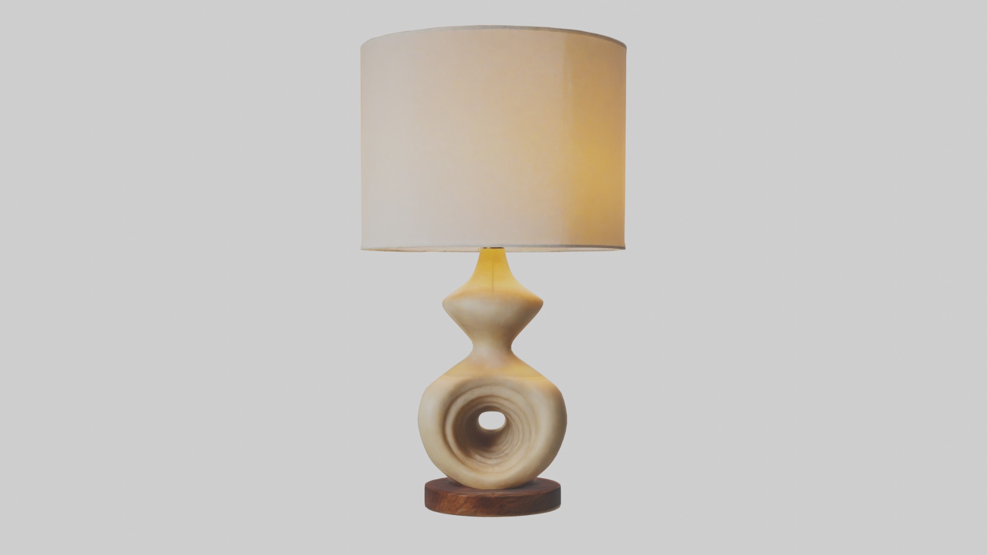 Sculptural Table Lamp 1 Low-poly 3D model_3