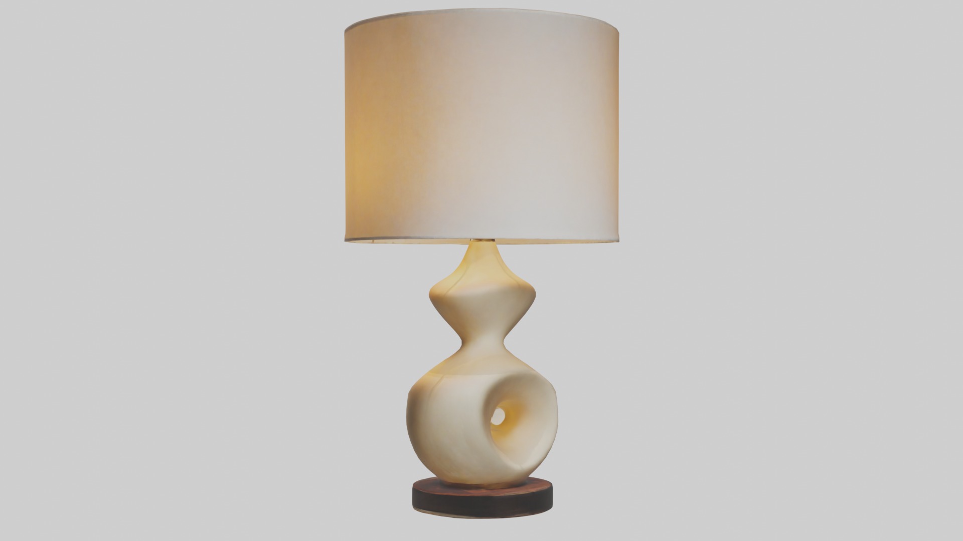 Sculptural Table Lamp 1 Low-poly 3D model_1