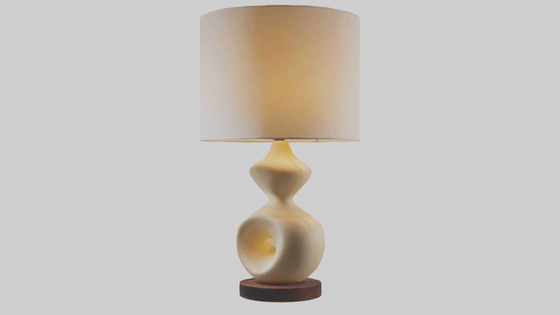 Sculptural Table Lamp 1 Low-poly 3D model_2
