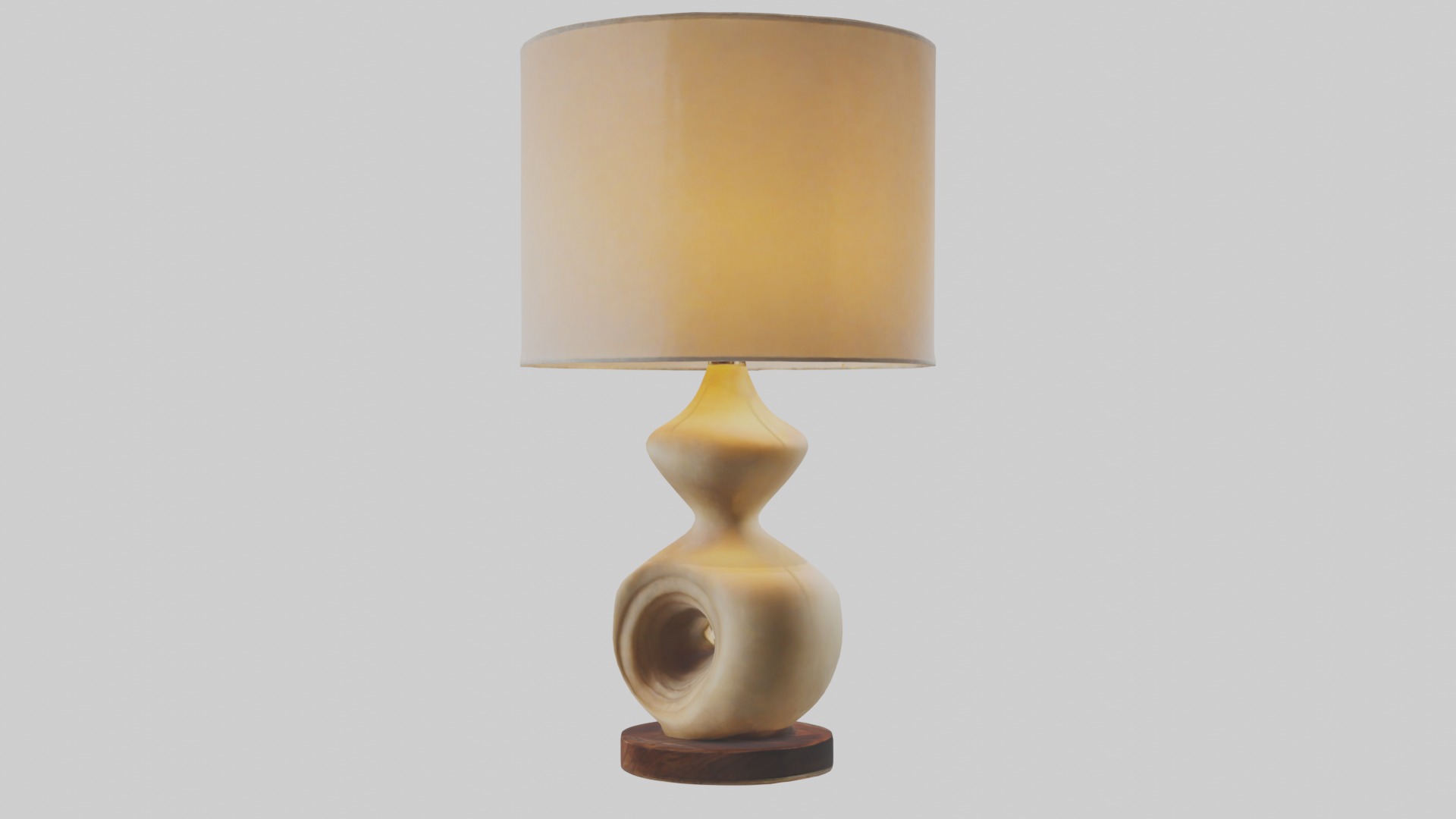 Sculptural Table Lamp 1 Low-poly 3D model_4