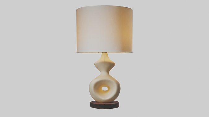 Sculptural Table Lamp 1 Low-poly 3D model