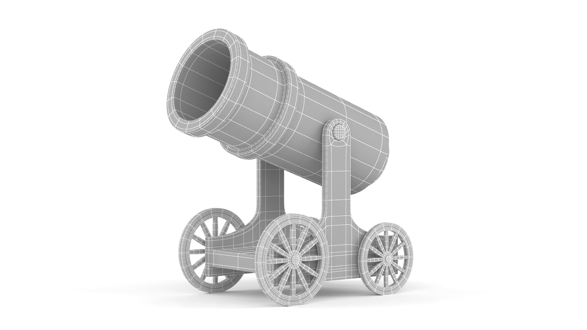 Circus Cannon 3D model_7