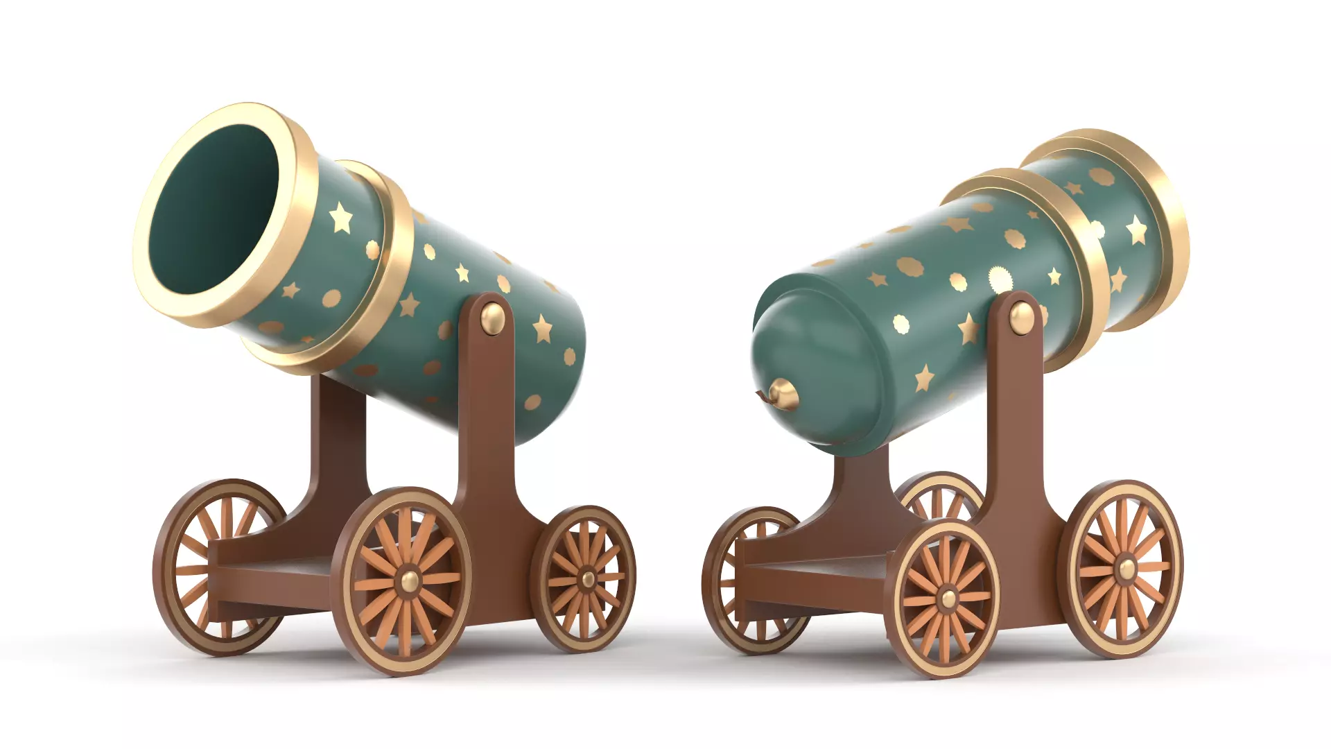 Circus Cannon 3D model_0