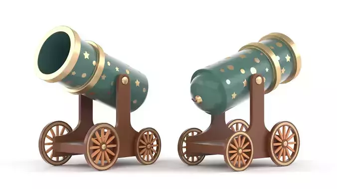 Circus Cannon 3D model