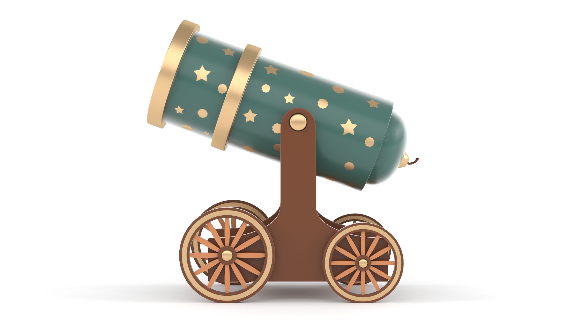 Circus Cannon 3D model_2